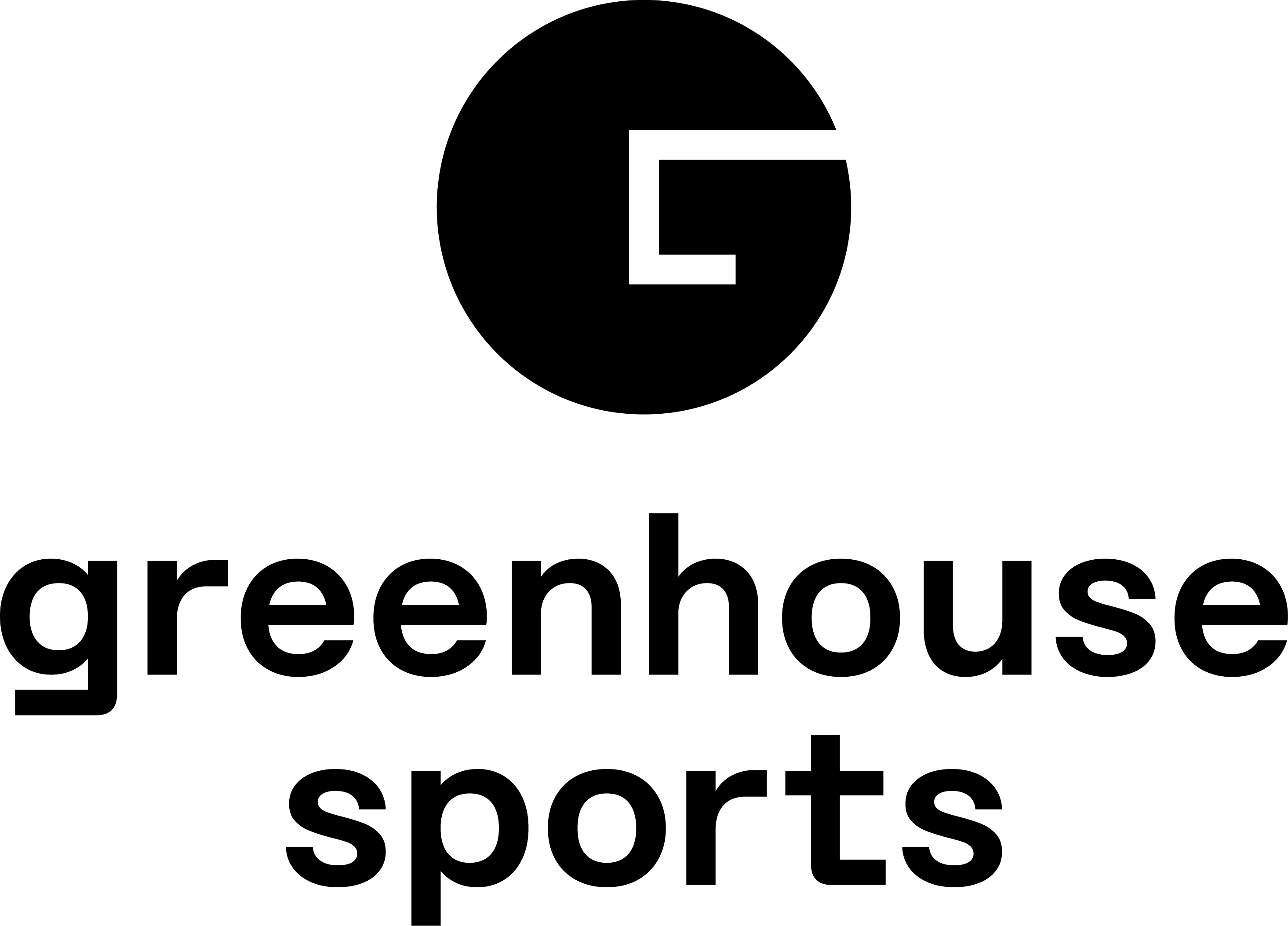 Greenhouse Sports Primary Logo RGB Primary Black